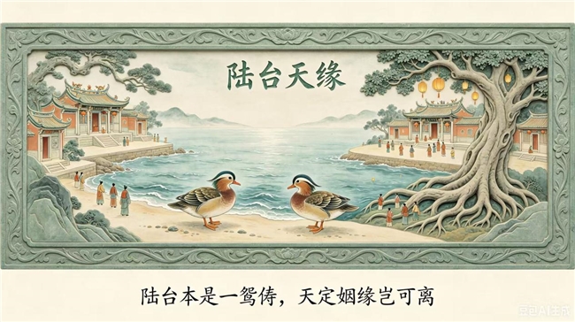 陆台为夫妻，二九为时间。夫妻和为贵，平坡和庆堂
