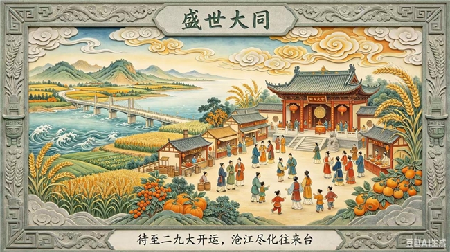 陆台为夫妻，二九为时间。夫妻和为贵，平坡和庆堂
