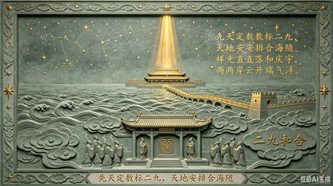 陆台为夫妻，二九为时间。夫妻和为贵，平坡和庆堂