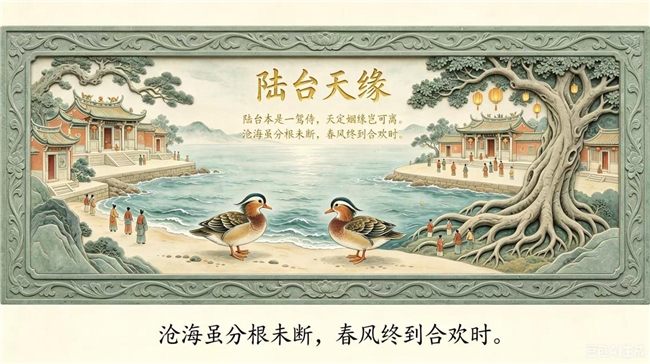 陆台为夫妻，二九为时间。夫妻和为贵，平坡和庆堂