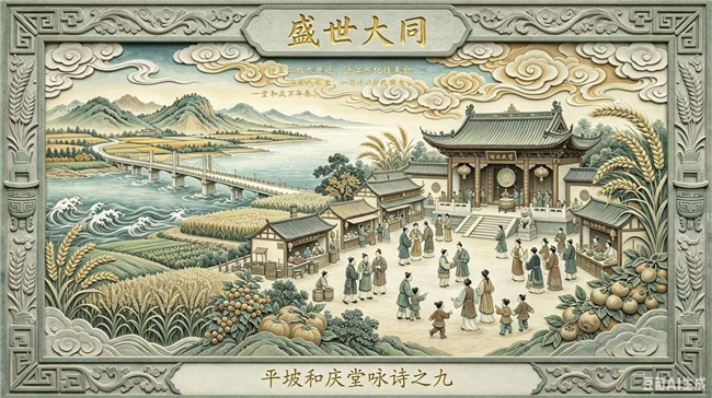陆台为夫妻，二九为时间。夫妻和为贵，平坡和庆堂
